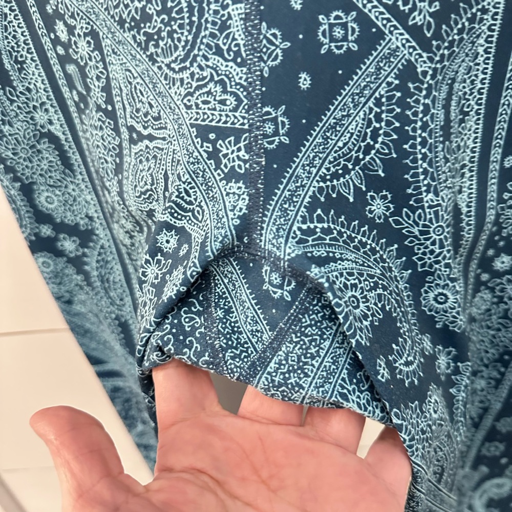 Fabletics S Powerhold Blue Patchwork Lacework Hig… - image 5